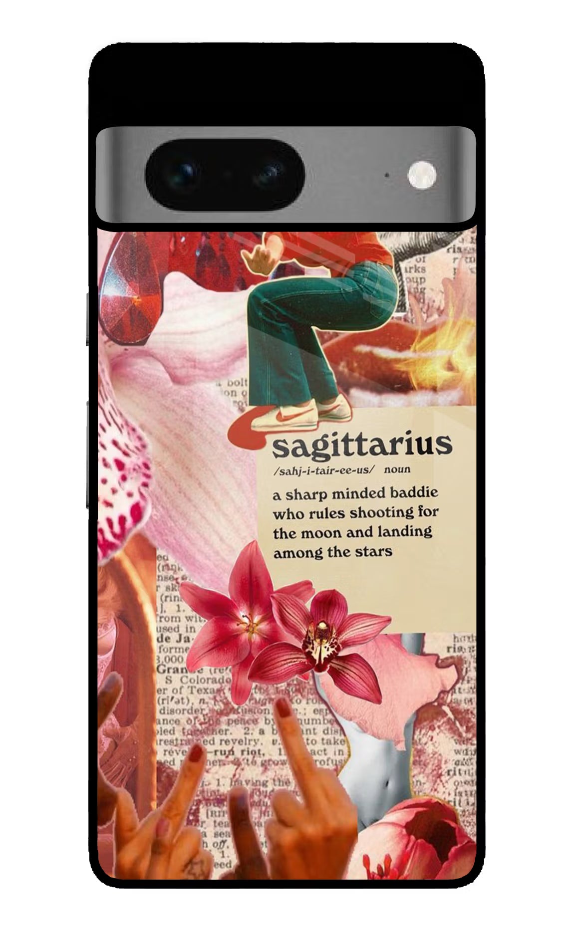 Sagittarius Zodiac Google Pixel 7 Glass Case Back Cover by Casekaro