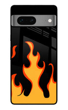 Fired Up – Black Google Pixel 7 Glass Case
