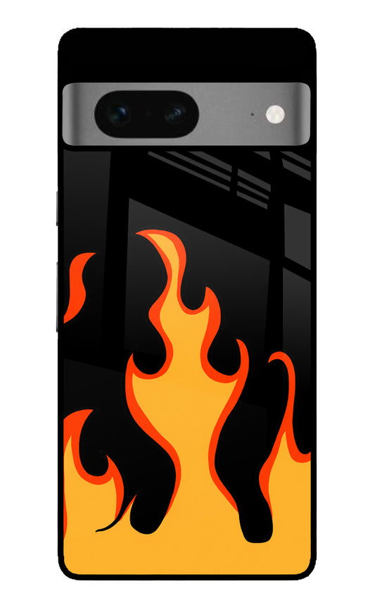 Fired Up – Black Google Pixel 7 Glass Case
