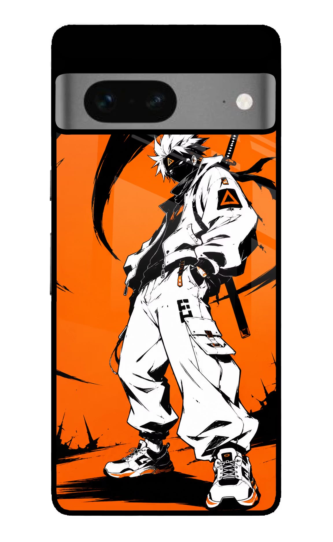Street Samurai  Google Pixel 7 Glass Case Back Cover by Casekaro