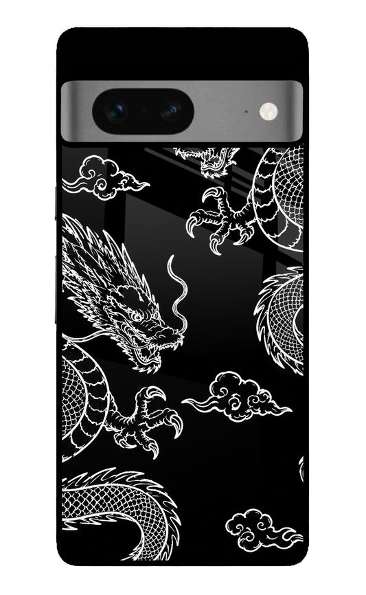 Twin Dragons Google Pixel 7 Glass Case