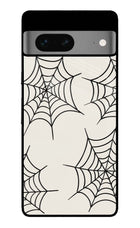 Spider Web Google Pixel 7 Glass Case