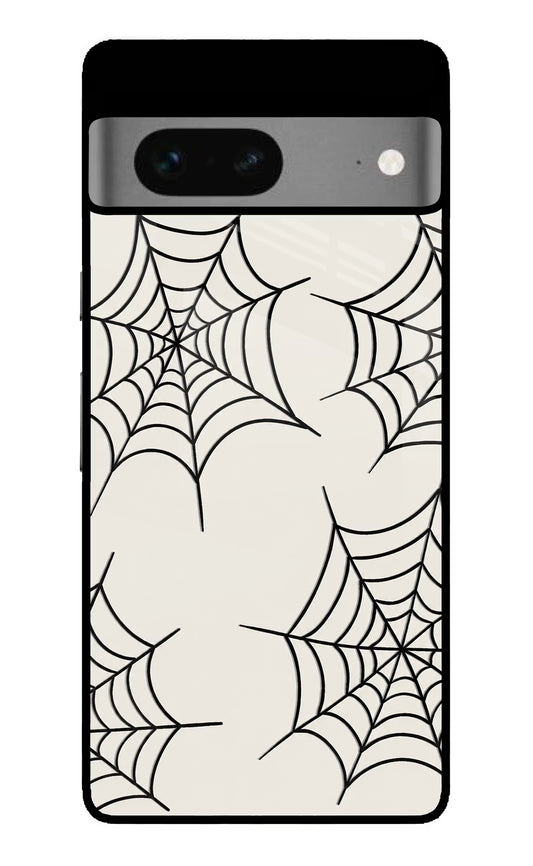 Spider Web Google Pixel 7 Glass Case