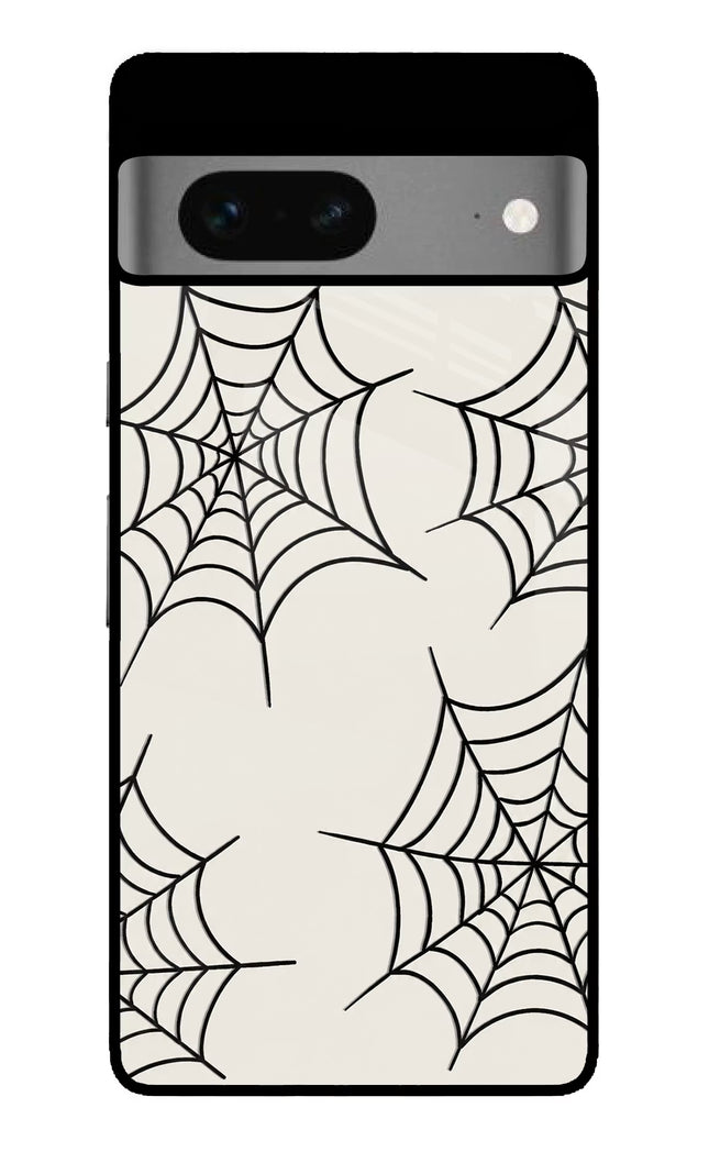 Spider Web Google Pixel 7 Glass Case
