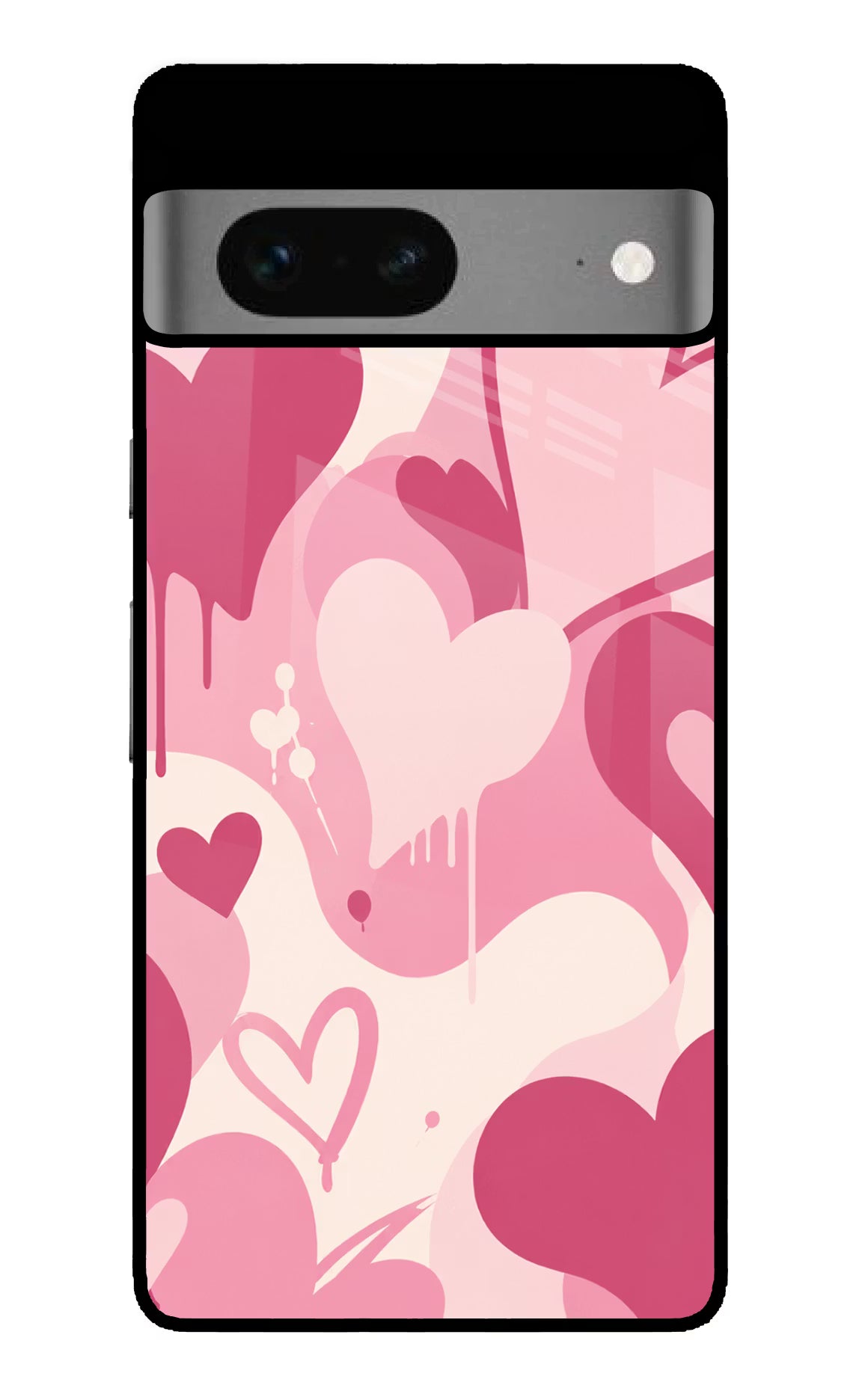 Hearty case Google Pixel 7 Glass Case Back Cover by Casekaro