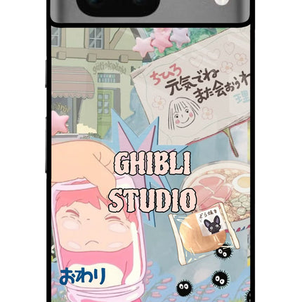 Studio Ghibli Google Pixel 7 Glass Case