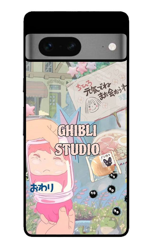 Studio Ghibli Google Pixel 7 Glass Case