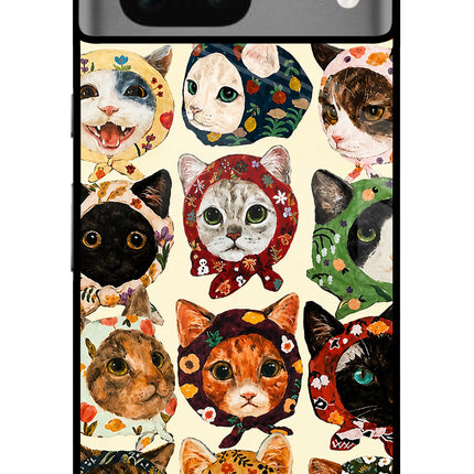 Cool Cat Google Pixel 7 Glass Case