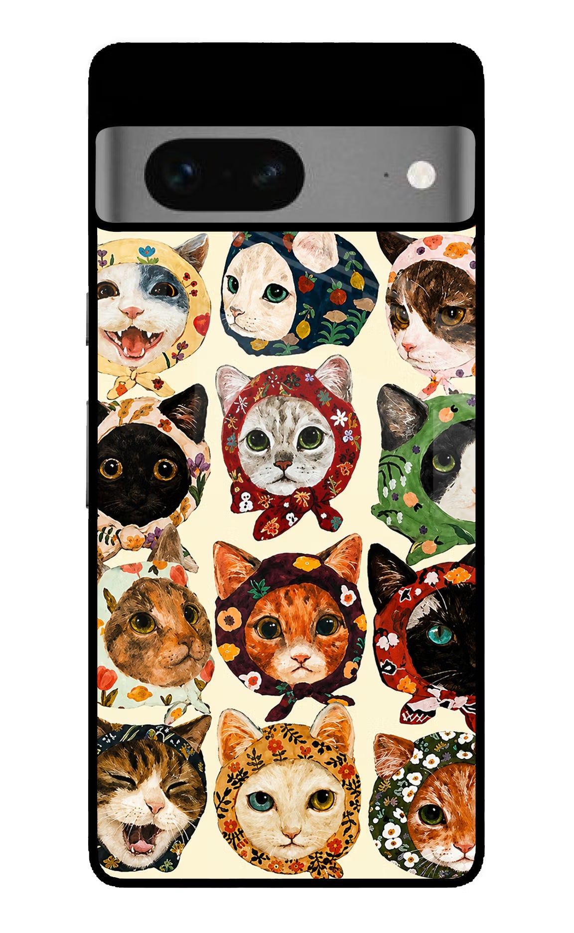 Cool Cat Google Pixel 7 Glass Case