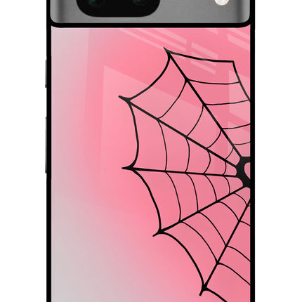 Pink Web Google Pixel 7 Glass Case