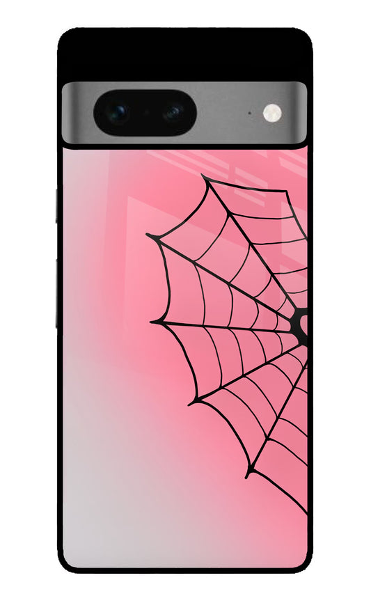 Pink Web Google Pixel 7 Glass Case