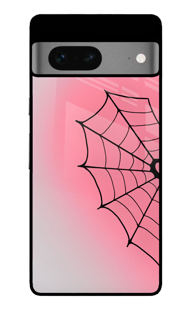 Pink Web Google Pixel 7 Glass Case
