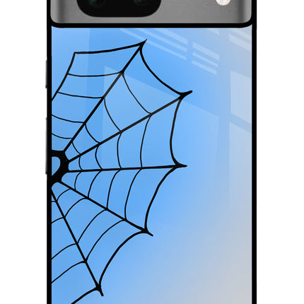Blue Web Google Pixel 7 Glass Case