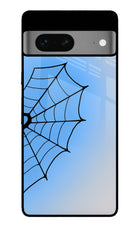 Blue Web Google Pixel 7 Glass Case