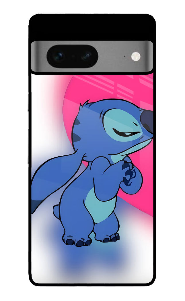 Stitch Hug Google Pixel 7 Glass Case