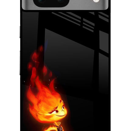 Ember Flame Google Pixel 7 Glass Case