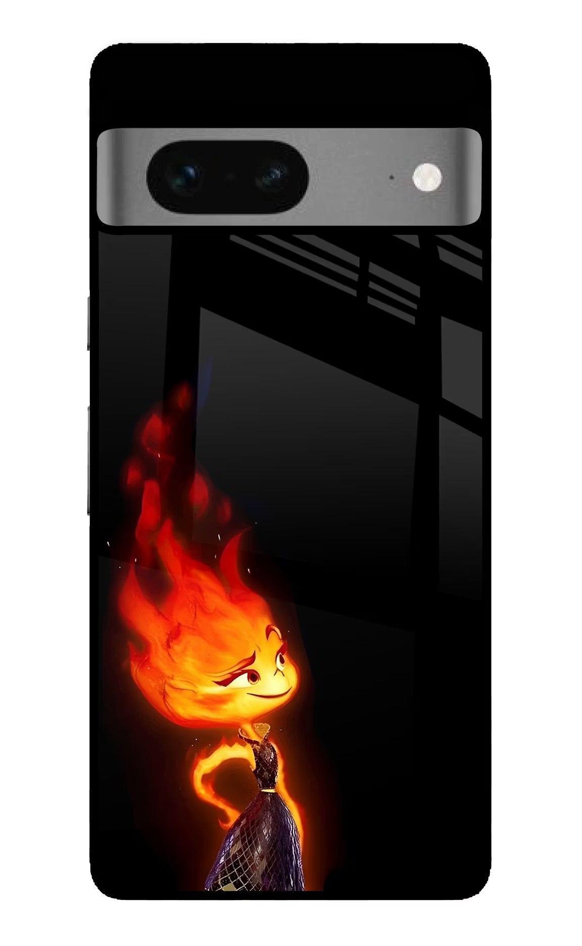Ember Flame Google Pixel 7 Glass Case