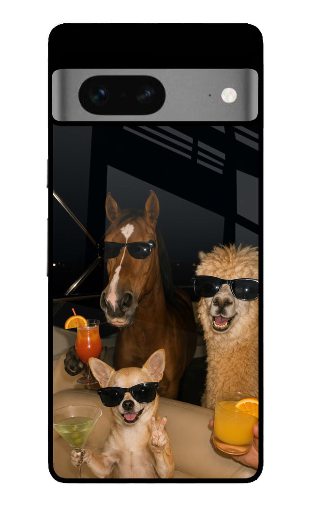 Party Squad Google Pixel 7 Glass Case