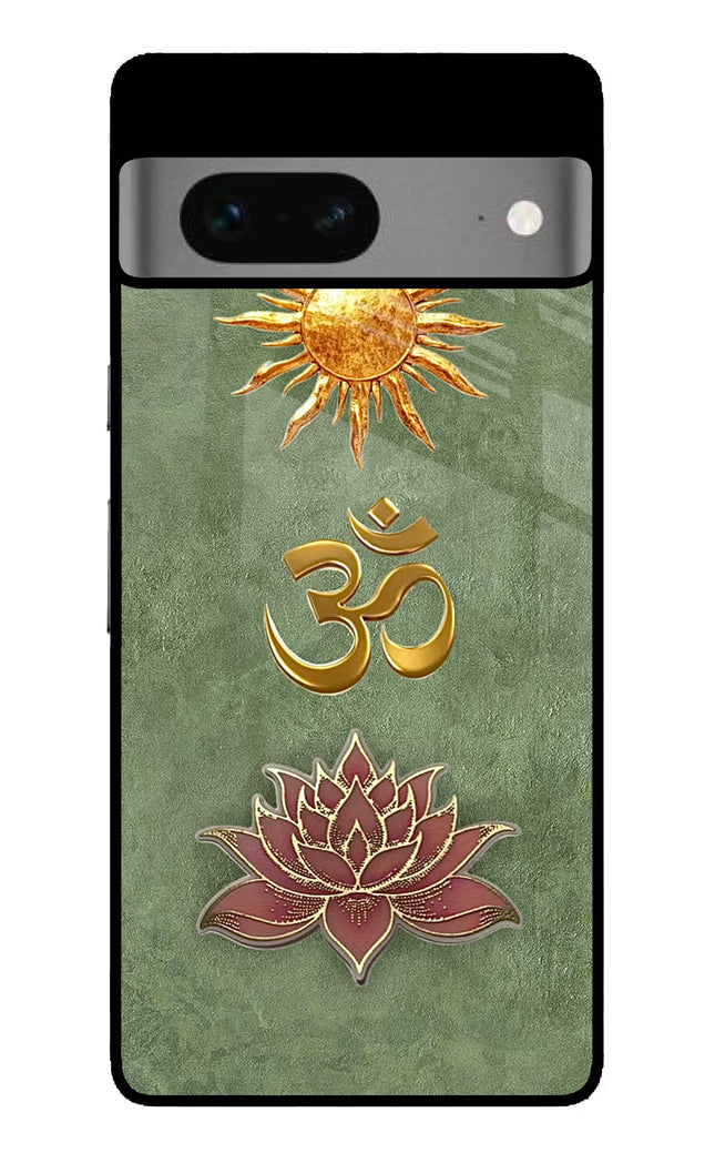 Om & Lotus Google Pixel 7 Glass Case