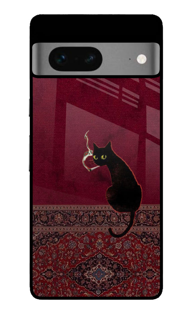 Midnight Cat Google Pixel 7 Glass Case