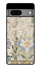 White Lily Google Pixel 7 Glass Case