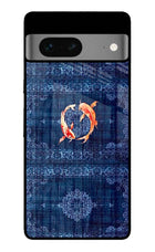 Koi Blue Google Pixel 7 Glass Case