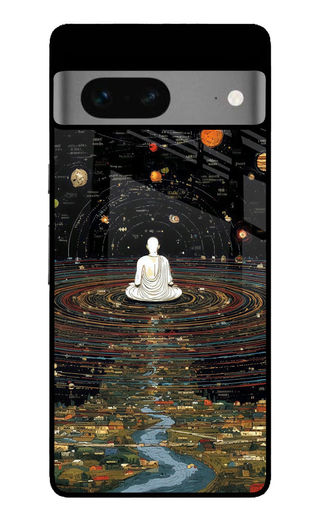 Space Monk Google Pixel 7 Glass Case