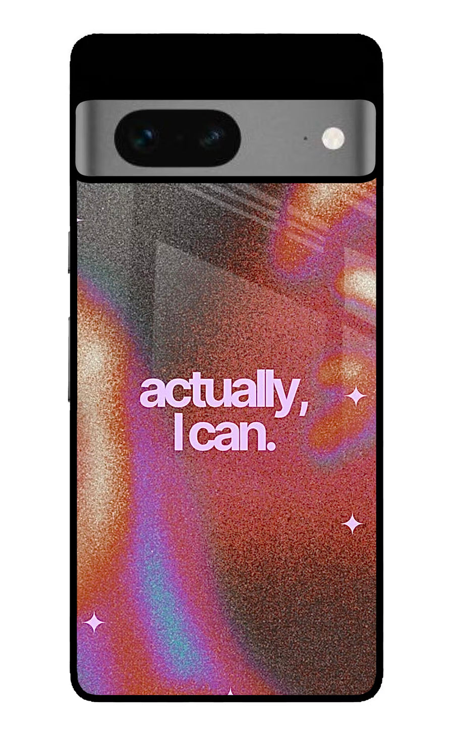 Pink Aura Google Pixel 7 Back Cover, Glass case