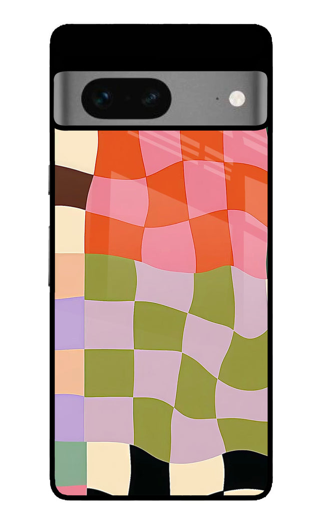 Wavy Grid Google Pixel 7 Glass Case