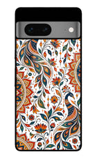 White Mayura Google Pixel 7 Glass Case