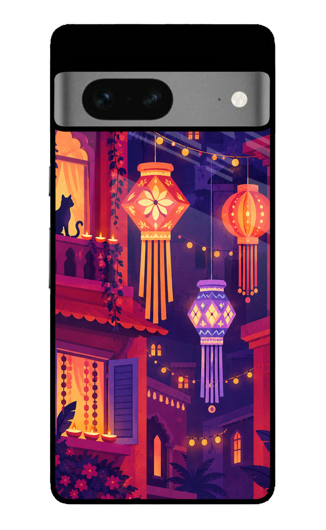 Lantern Lane Google Pixel 7 Glass Case