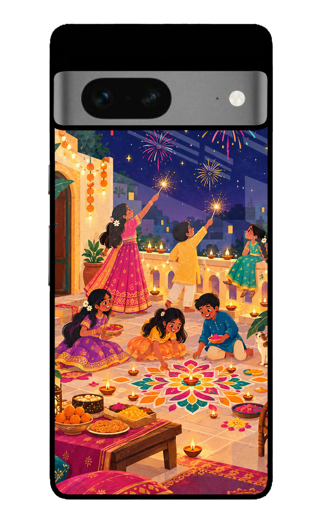 Diwali Night Google Pixel 7 Glass Case