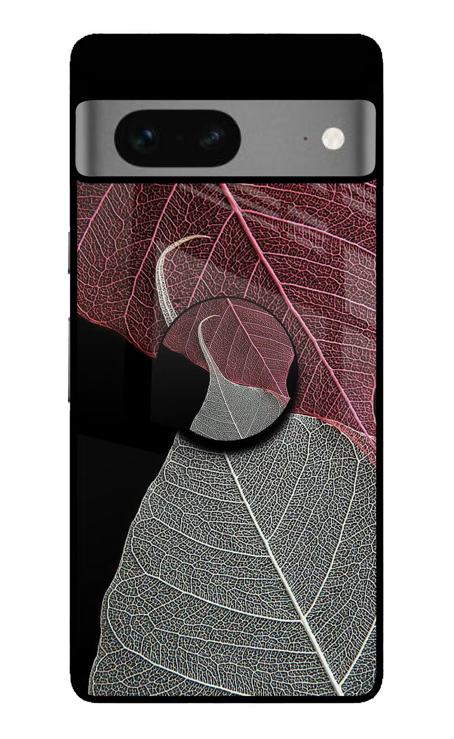 Leaf Pattern Google Pixel 7 Pop Case, Glass case