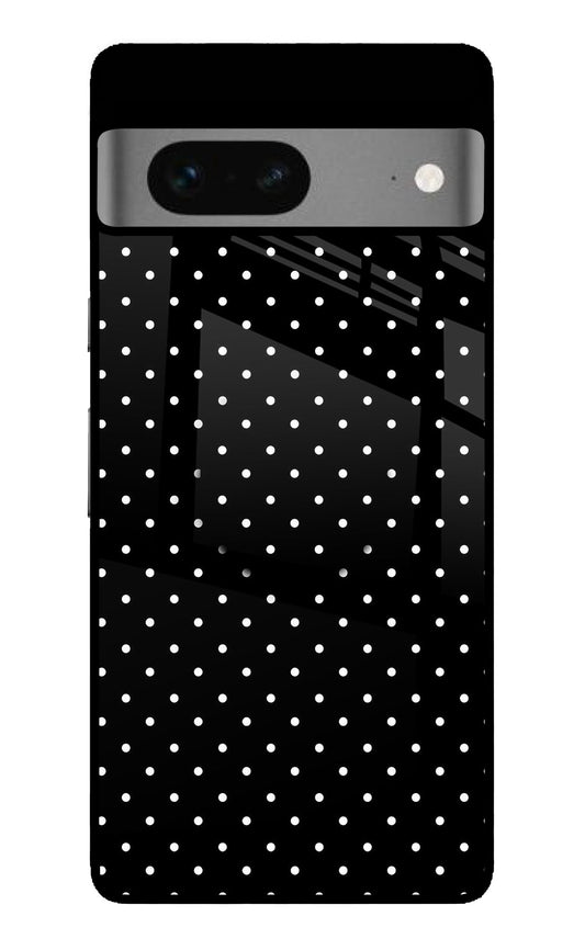 White Dots Google Pixel 7 Glass Case