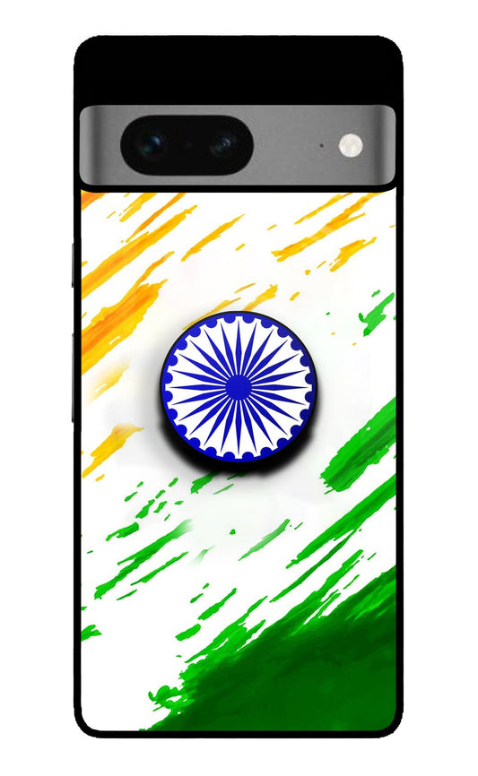 Indian Flag Ashoka Chakra Google Pixel 7 Glass Case