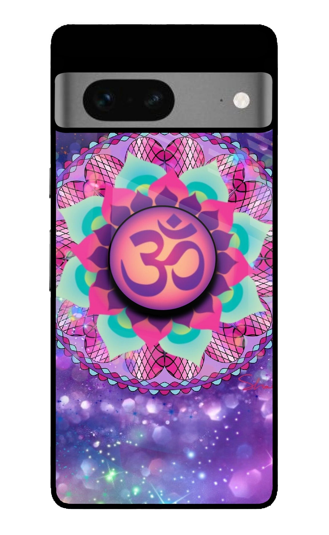 Om Purple Google Pixel 7 Pop Case