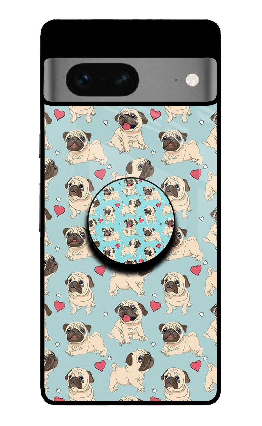 Pug Dog Google Pixel 7 Pop Case, Glass case