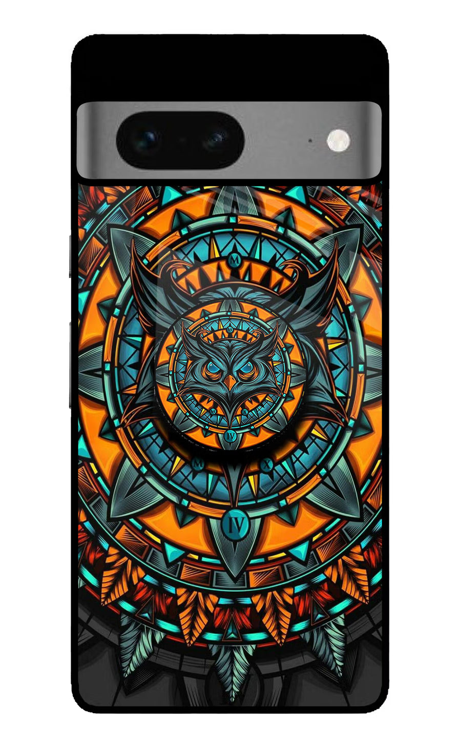 Angry Owl Google Pixel 7 Pop Case, Glass case