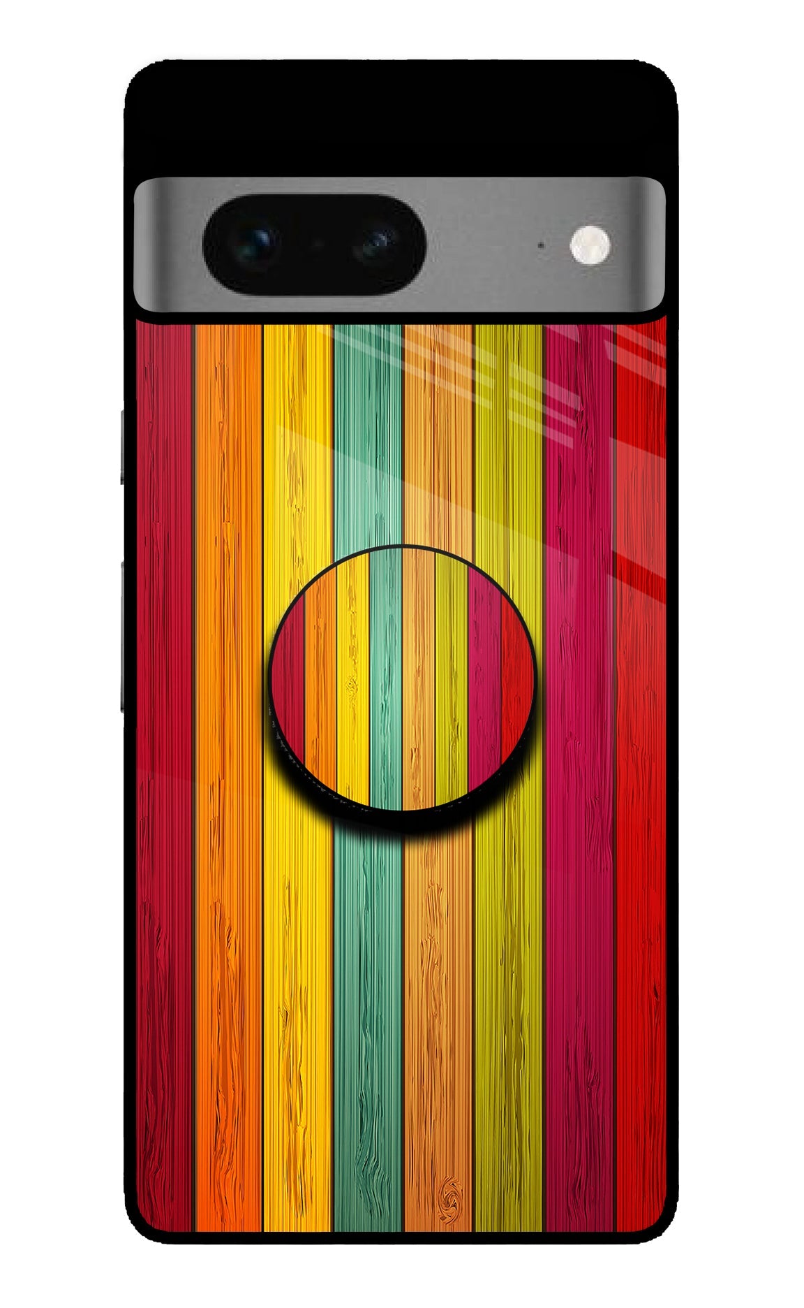 Multicolor Wooden Google Pixel 7 Pop Case