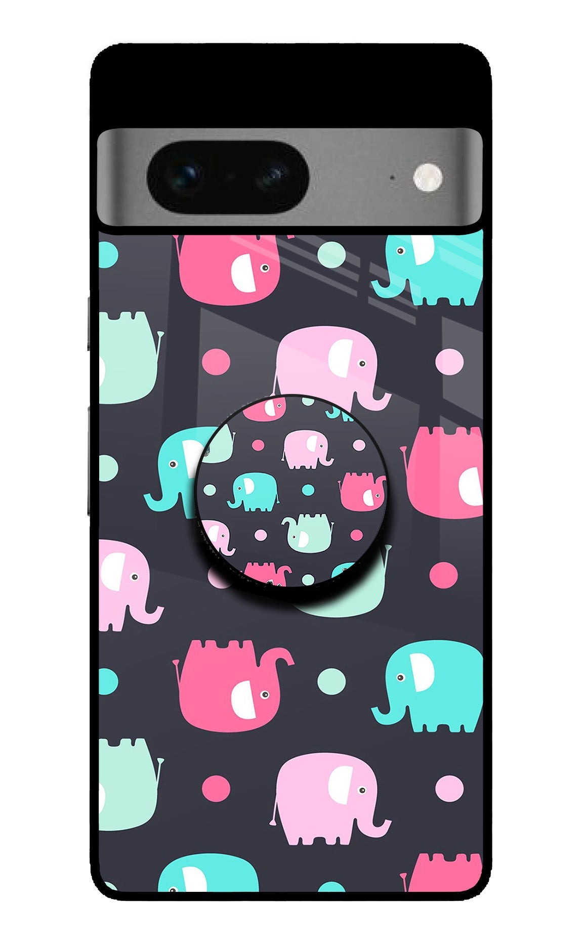 Baby Elephants Google Pixel 7 Glass Case