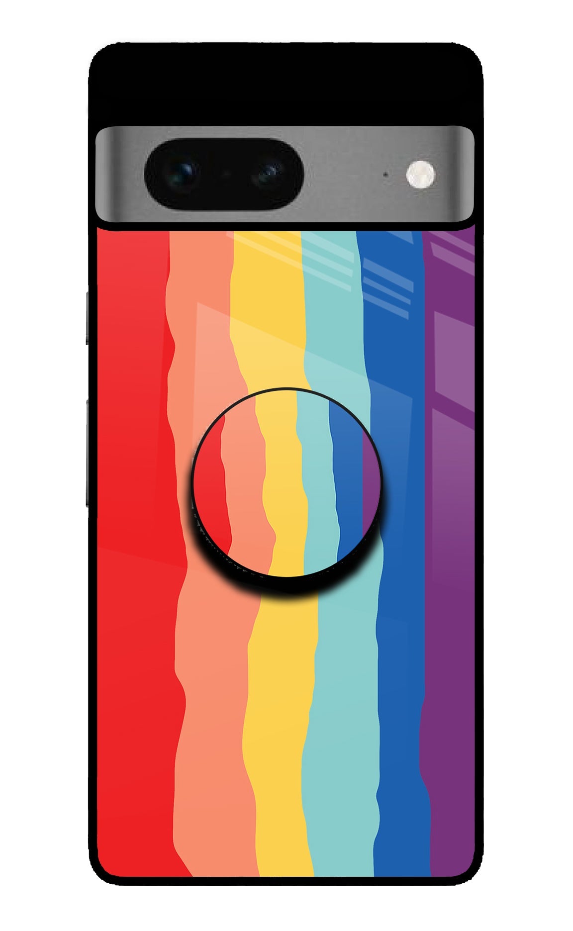 Rainbow Google Pixel 7 Glass Case