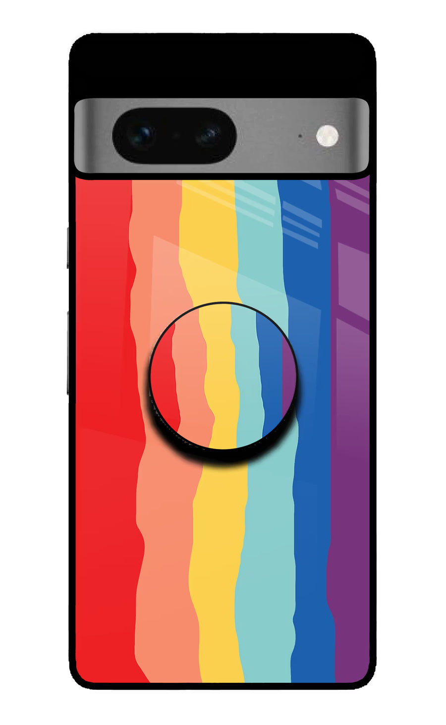 Rainbow Google Pixel 7 Pop Case, Glass case