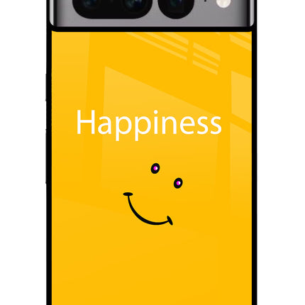 Happiness With Smiley Google Pixel 7 Pro Glass Case Back Cover by Casekaro