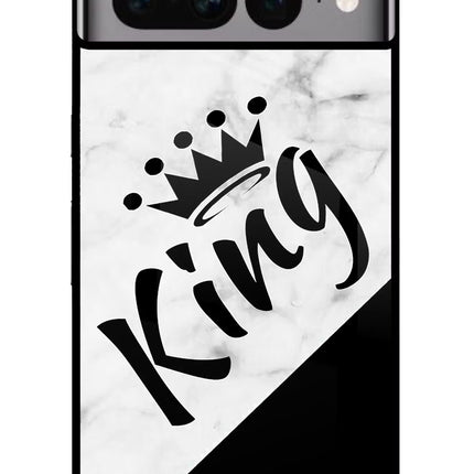 King Google Pixel 7 Pro Glass Case Back Cover by Casekaro