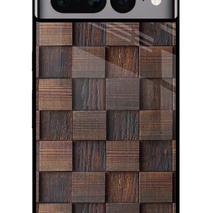 Wooden Cube Design Google Pixel 7 Pro Glass Case Back Cover by Casekaro