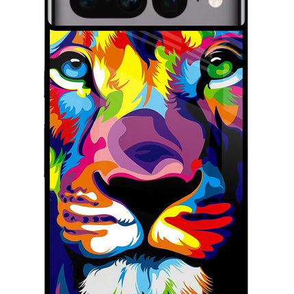 Lion Google Pixel 7 Pro Glass Case Back Cover by Casekaro