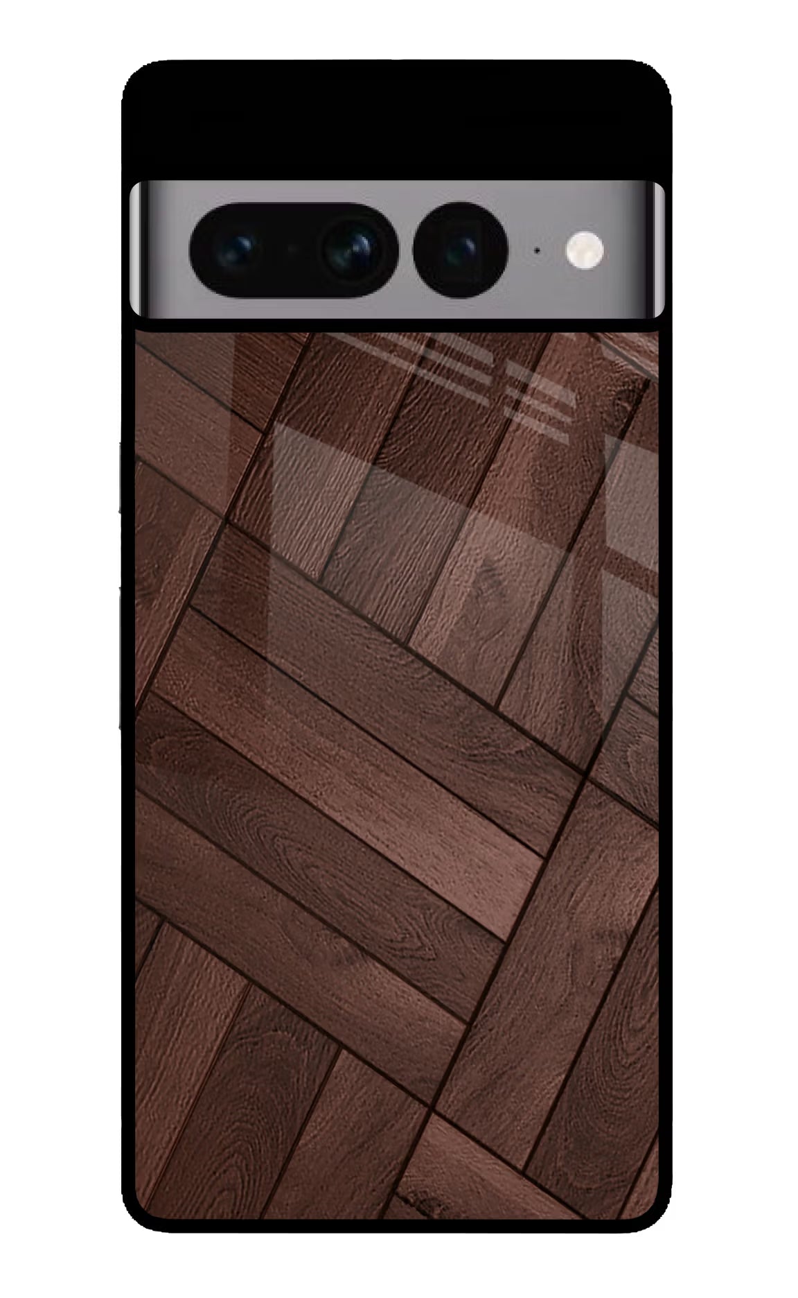 Wooden Texture Design Google Pixel 7 Pro Glass Case