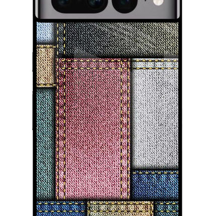 Multicolor Jeans Google Pixel 7 Pro Glass Case