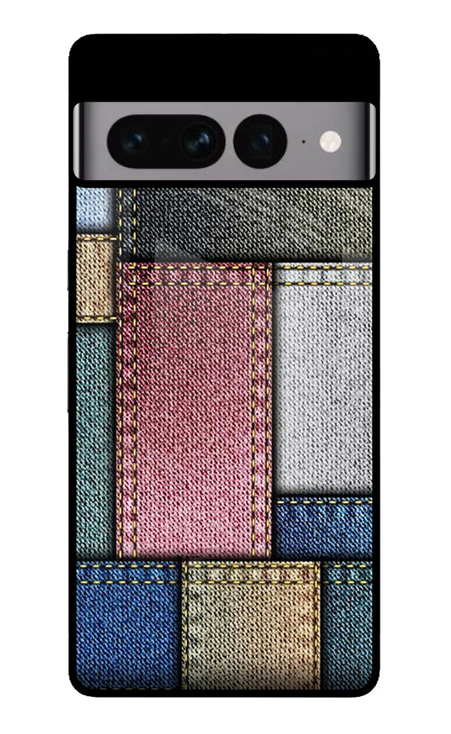 Multicolor Jeans Google Pixel 7 Pro Glass Case