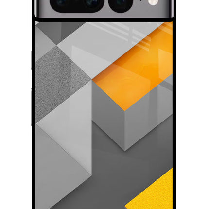 Abstract Google Pixel 7 Pro Glass Case Back Cover by Casekaro